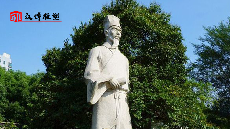 顧炎武人物雕像；讓歷史文明氣息彌漫在每個角落