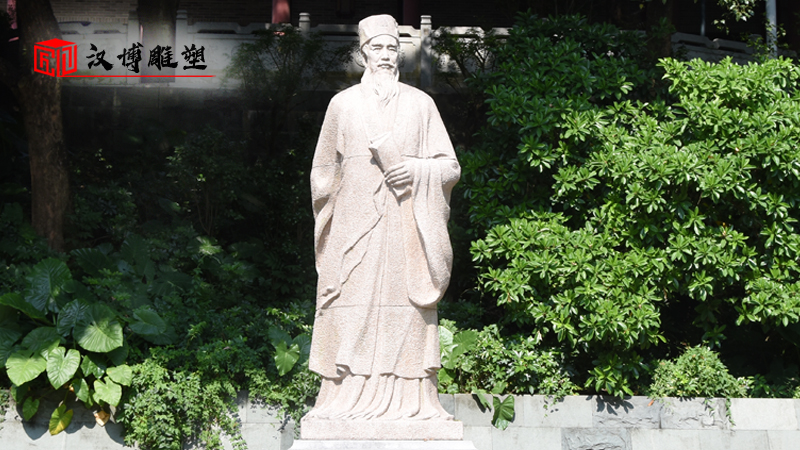 石雕像定制_大型石雕_人物雕塑_文財神雕像_范蠡雕塑
