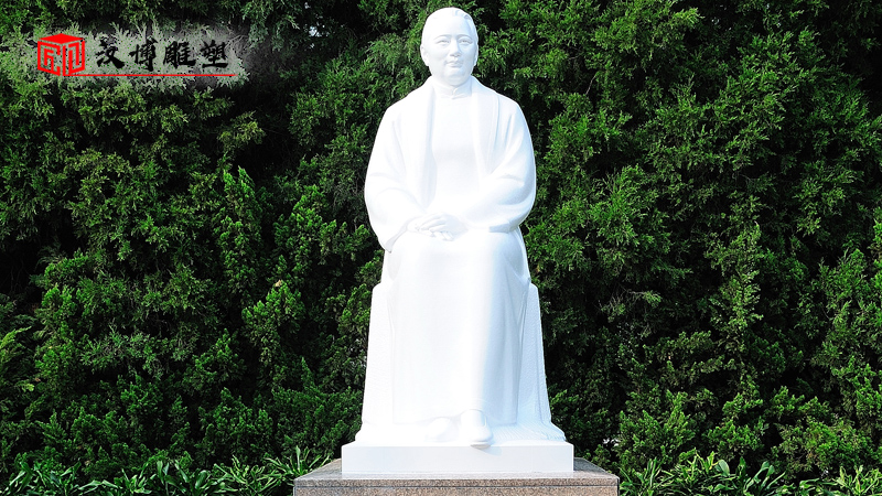 石雕像定制_大型石雕_人物雕塑_文財神雕像_范蠡雕塑