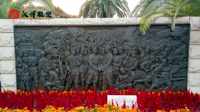 軍人石雕_大型石雕_人物雕像_雕像訂制_士兵雕像