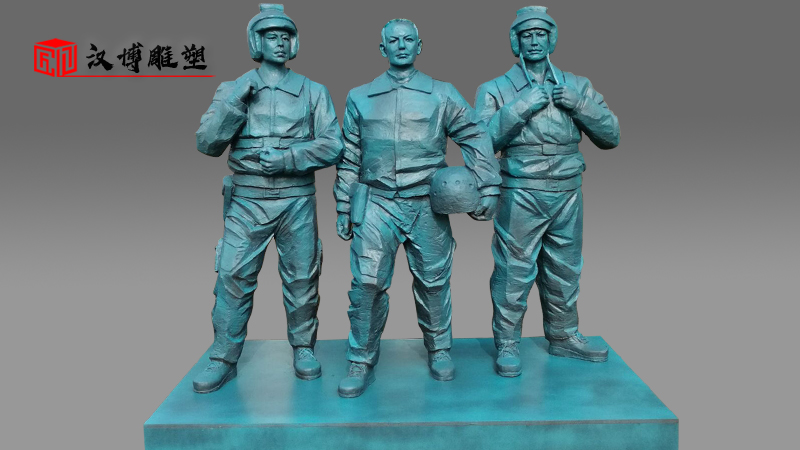 軍人石雕_大型石雕_人物雕像_雕像訂制_士兵雕像