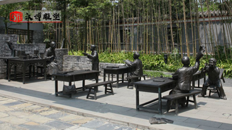 上善若水雕塑_校園景觀雕塑_流水主題雕塑_校園雕塑定制_大型景觀雕塑