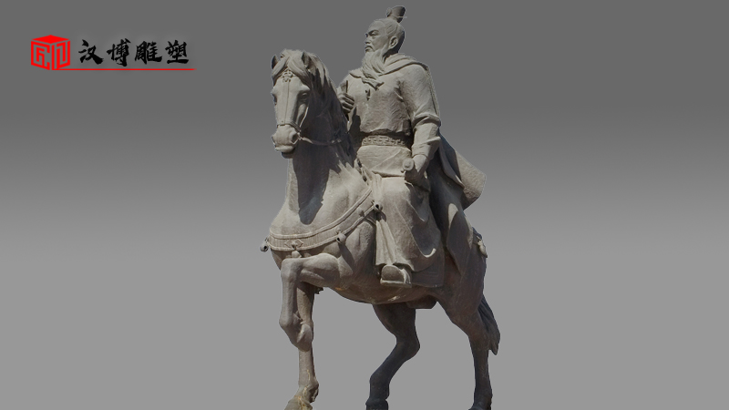 騎馬人物雕像_鑄銅雕塑定制_大型雕塑_人物雕像_戶外銅雕制作