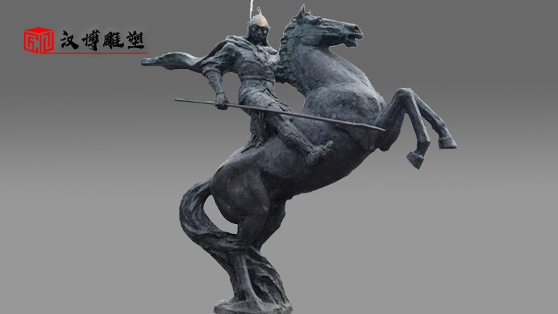 金戈鐵馬雕像_騎馬人物雕塑_銅雕定制_人物鑄銅雕塑_大型雕塑廠家