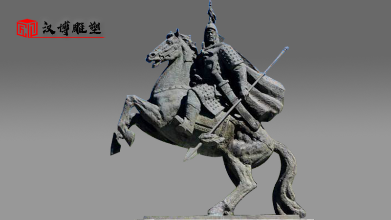 金戈鐵馬雕像_騎馬人物雕塑_銅雕定制_人物鑄銅雕塑_大型雕塑廠家