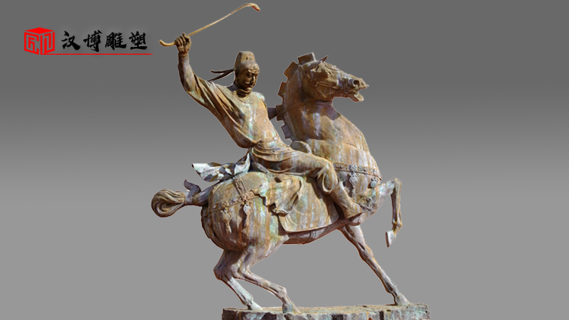 金戈鐵馬雕像_騎馬人物雕塑_銅雕定制_人物鑄銅雕塑_大型雕塑廠家