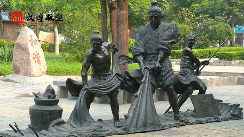 漁民雕塑_人物銅雕_大型雕塑_園林雕塑_雕像定制