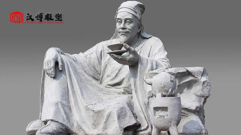 戶外景觀石雕_人物主題石雕_歷史名人雕像_名人主題雕塑_人物石雕定制