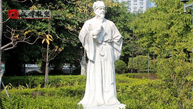 歷史名人雕像_人物雕塑制作_戶外景觀石雕_人物石雕定制_名人主題石雕