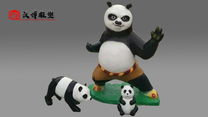 卡通雕像定制_玻璃鋼主題雕塑_彩繪雕像定制_動物雕塑制作_大型景觀雕像