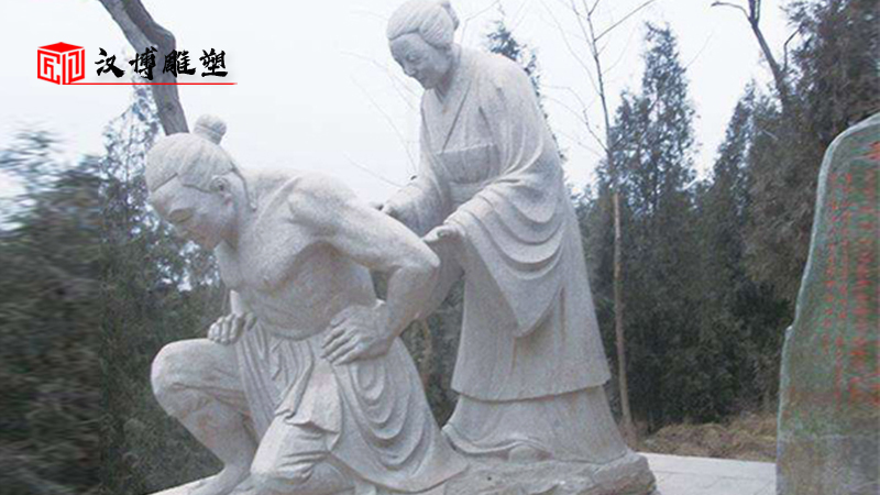繽紛多彩的世界，這里是花兒的海洋；校園主題景觀石雕欣賞