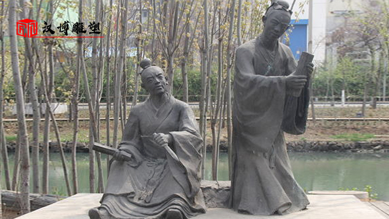 成語典故主題雕塑，中華經典文化傳承
