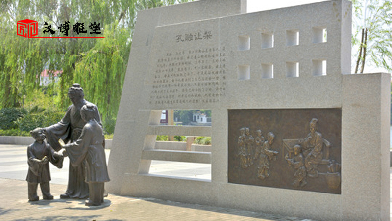 成語典故主題雕塑，中華經典文化傳承