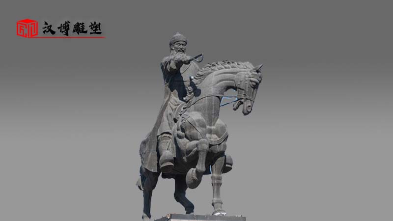 成吉思汗人物雕塑制作；欣賞雕塑的魅力探聽名人的一生
