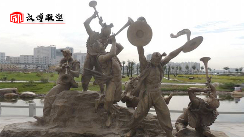 地域文化背景下的當代城市雕塑；陜北民俗文化主題雕塑展示欣賞